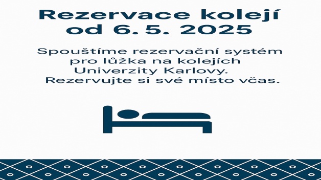 Zahájení rezervací ubytování pro rok 2025/2026